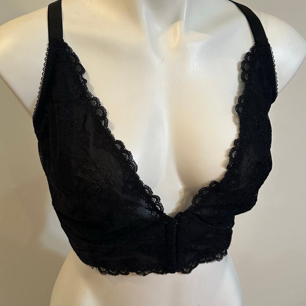 Gossard Black Lace Bustier sz 42D Gossard Superboost Plunge Bra - Picture 11 of 11